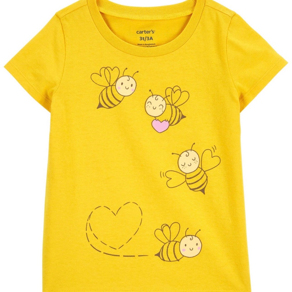 Carter's Pink Butterfly and Yellow Bee Tees